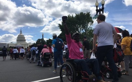 Bay Staters with disabilities are on the front lines this week in battles to preserve critical health coverage both in Massachusetts and Congress. (Boston Center for Independent Living)