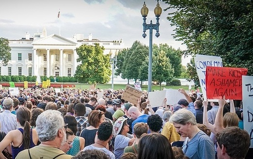 Organizers have held or are planning almost 1,000 Stand With Charlottesville events nationally, including one in front of the White House. (Ted Eytan/Wikipedia)