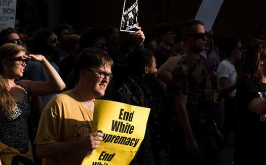 Events like the white supremacist rally in Charlottesville, Va., often also prompt more people to speak out against racism. (Stephen Maturen/Getty Images)