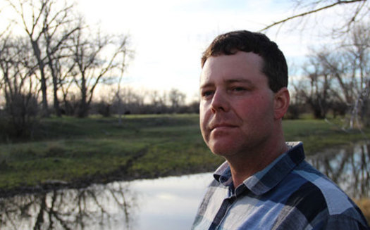 Rancher Seth Newton has been concerned for years about a radioactive oil waste facility upstream from his property. (Northern Plains Resource Council)