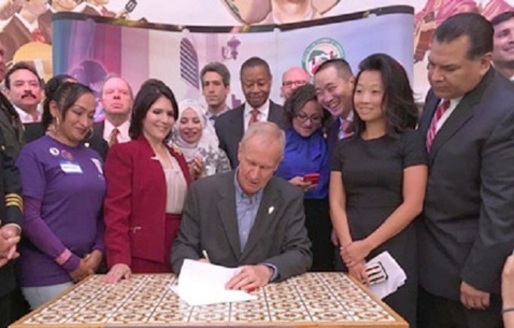 Illinois Gov. Bruce Rauner signed the Trust Act for immigrants recently but won't get involved in the fight over DACA. (il.gov)