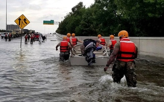 The massive damage Hurricane Harvey has caused in Texas can't help but prompt concern along the Virginia coast. (U.S. Army/Wikipedia)