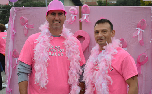 About 2,500 men in the United States are diagnosed with breast cancer each year. (Komen Austin/Flickr)