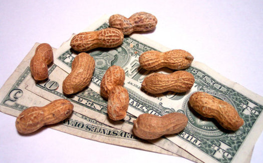 Working for peanuts? A new report on poverty says many Arizona workers just aren't making a living on the state's $10.10 minimum wage. (Cohdra/Morguefile)