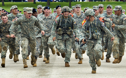 Military leaders say in the last decade, it's been harder to recruit soldiers, due to health declines and rising weight among the nations youth. (Expert Infantry/Flickr)
