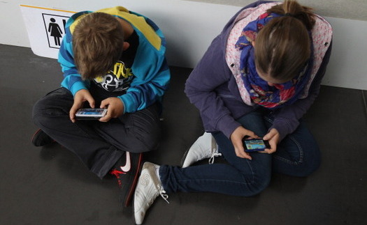 According to one study, mobile media device use has tripled among young children aged 5 to 16 in the past six years. (Getty Images) 