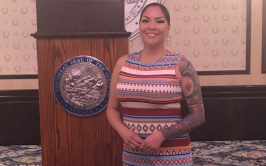 Artist and activist Fawn Douglas was named Nevada's Indian American Leader of the Year on Saturday at the Governor's Mansion. (Fawn Douglas)