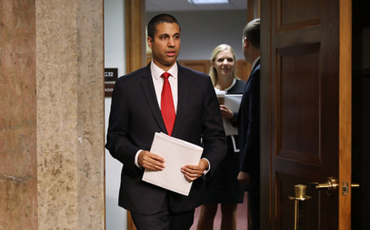 FCC Chairman Ajit Pai has proposed classifying internet providers as information services rather than telecommunication services. (Chip Somodevilla/Getty Images)