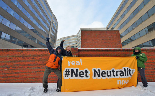 Protestors will gather Thursday outside Verizon stores to protest the repeal of net neutrality. (Graham Boykins/Backbone Campaign)