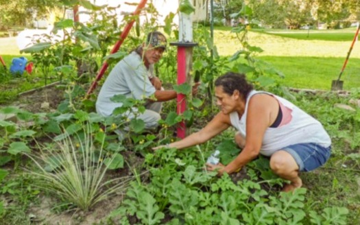 The Santee Sioux tribe in Nebraska is creating community gardens and other access points for local foods. (CFRA)