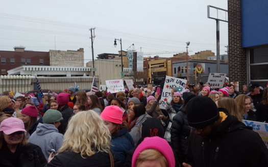 More than 3,000 people showed up for last year's Women's March n Fargo. (Courtesy of Nicole Mattson)