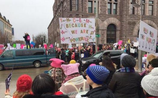 South Dakota cities saw some of the largest demonstrations anyone could remember when the first Women's March was held last year following President Trump's inauguration. (listen.sdpb.org)