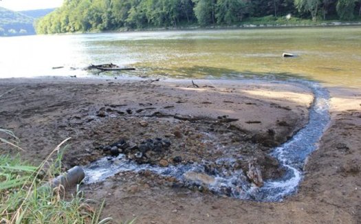 According to Duke University researchers, even after it's been treated, oil and gas wastewater will leave radioactive deposits when released into the surface water. (Avner Vengosh)