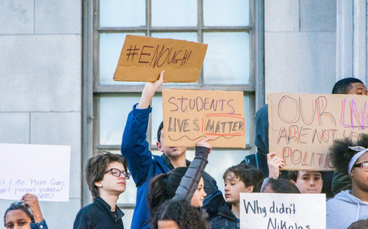 Students nationwide walked out of class last week to protest gun violence. (Jeffrey Bary/Flickr)