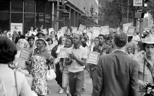 The Poor People's Campaign: A National Call for a Moral Revival recalls the campaign Martin Luther King, Jr. started in 1968. (Warren K. Leffler/Library of Congress)