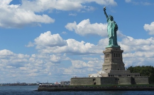 The seawall protecting the Statue of Liberty is among the National Park Service sites in need of repair. (National Park Service)