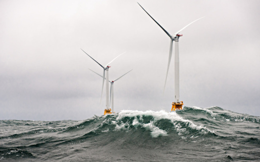 A 30-Megawatt offshore wind farm, the first in the nation, went into operation off Block Island in 2016. (U.S. Dept. of Energy)