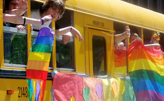 The Human Rights Campaign says policies that promote inclusive school atmospheres are key to protecting LGBTQ teens' well-being. (jglsongs/Flickr) 