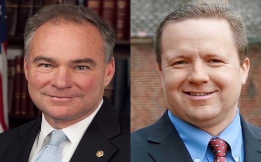 U.S. Sen. Tim Kaine, D-Va., and Republican challenger Corey Stewart are set to appear in three televised debates. (Wikimedia Commons/Trimmel Gomes)