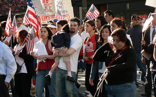 An estimated 24 million people could find it harder to get a green card or visa under a Trump administration proposal to punish legal immigrants who use public benefits. (mahalie stackpole/Flickr)
