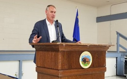 Outgoing U.S. Secretary of the Interior spoke in Nevada about Gold Butte National Monument in June 2017. (Nevada Forward)