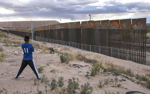 Only portions of the almost 2,000-mile long southern border between the United States and Mexico currently are separated by a wall. (keranews.org)