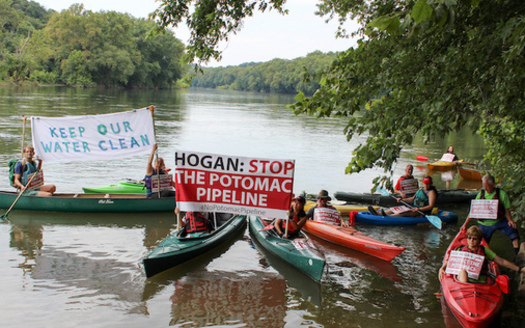 Columbia Gas, a subsidiary of TransCanada, proposed a gas pipeline through Maryland and beneath the Potomac River. (Chesapeake Climate Action Network)