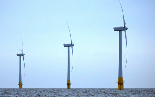 Six wind turbines would be installed eight miles off the coast of Cleveland if the Icebreaker project gets approval. (Rob Faulkner/Flickr)
