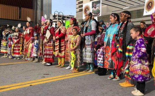 Indigenous women led the 2018 Reno Women's March in honor of their missing and murdered sisters.(Facebook/Women's March Reno)