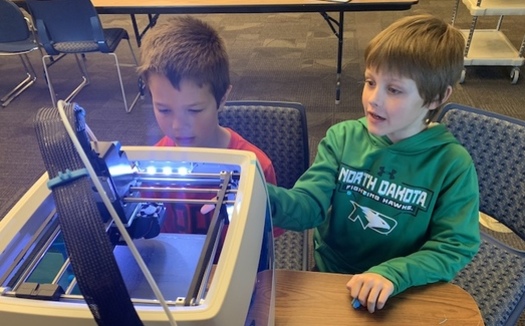 A curriculum developed by farmers unions integrates technology such as 3-D printers with the study of agriculture. (North Dakota Farmers Union)