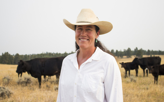 Montana ranchers such as Jeanie Alderson, above, say imported meat labeled as a 