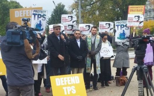 Immigrants' groups are pushing Congress to grant permanent residency to TPS holders. (Sarah Hall)