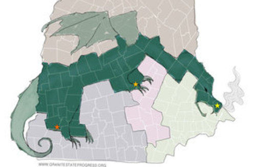New Hampshire's District 2 Executive Council seat, which crosses the state from the seacoast to Vermont, is often cited as an example of gerrymandering. (Granite State Progress)