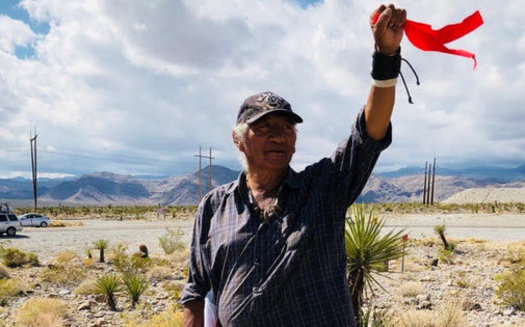 Western Shoshone tribal leaders say a nuclear waste dump at Yucca Mountain would expose their land and people to too much risk. (Johnny Bobb)