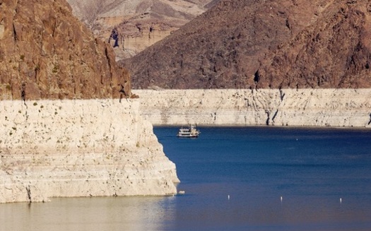 An extended drought has caused the water levels in Lake Mead near Las Vegas to drop more than 100 feet since 2000. (alexfamous/AdobeStock)<br /><br />