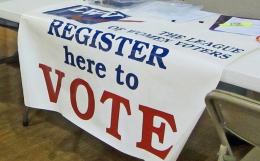 Ohioans are encouraged to review their voter registration status on the Secretary of State's website this month. (NatalieMayor/Flickr)