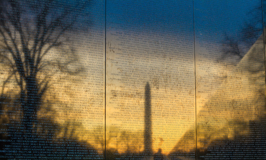 The Vietnam Veterans Memorial Wall in Washington, DC. According to the National Archives, 58,148 American soldiers were killed and more than 300,000 wounded in the Vietnam War. (Adobe Stock) 