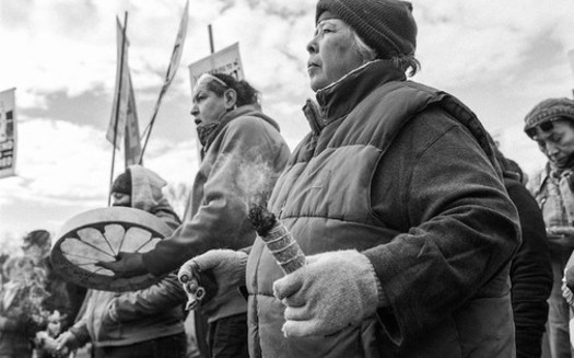 The Keystone XL project, proposed to span 1,200 miles from the Montana-Canada border through South Dakota and Nebraska, is expected to draw protesters when construction begins. (JosueRivas/NDN Collective File) 