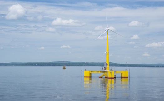 Maine Aqua Ventus is currently evaluating the first floating wind turbine technology in the Americas. (Maine Aqua Ventus)