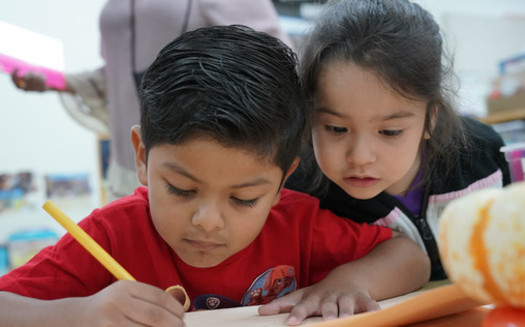 A new report says many young children in immigrant families are having a hard time in preschool, linking fear and distress to the current political climate. (Greg Gayne/Para Los Ninos)