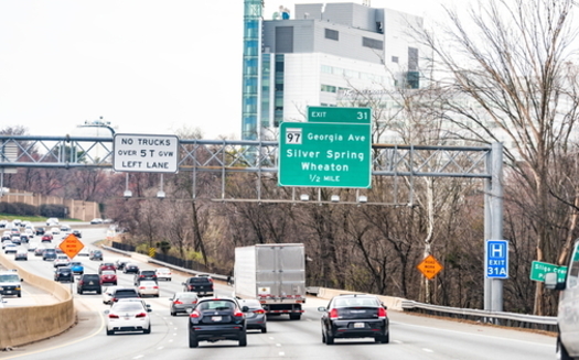 Maryland Gov. Larry Hogan's plan to reduce greenhouse-gas emissions in the state includes a controversial proposal to widen the Capital Beltway and add toll lanes. (Adobe Stock)