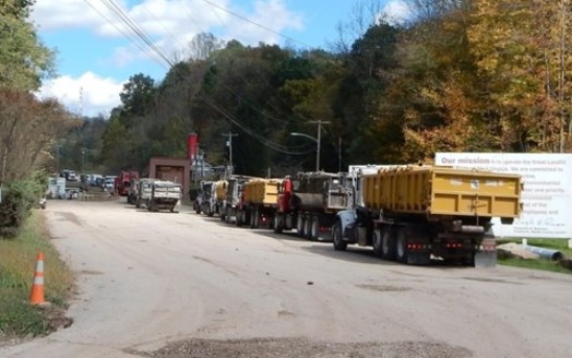 An investigation by Rolling Stone magazine found the waste from Marcellus wells that crowds some area roads is radioactive enough to be seen as a threat to workers and the public. (Bill Hughes)