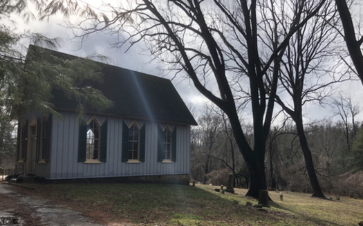 The Colored Methodist Protestant St. John's Chapel of Baltimore County, where Howard Cooper, who was lynched in 1885, is said to be buried in an unmarked grave. (D.J. Cashmere) 