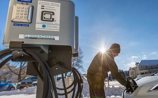 Finding a charging station can induce anxiety for electric-vehicle owners, but six stations are located in and around Yellowstone National Park. (Herbert/National Parks Service)