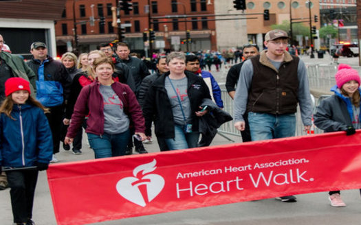 Brad Miller's family, above, takes part in the Twin Cities Heart Walk each year to honor his legacy. Family members will be among the many to participate in this year's virtual walk, which was forced to change formats in response to the coronavirus pandemic. (AHA)