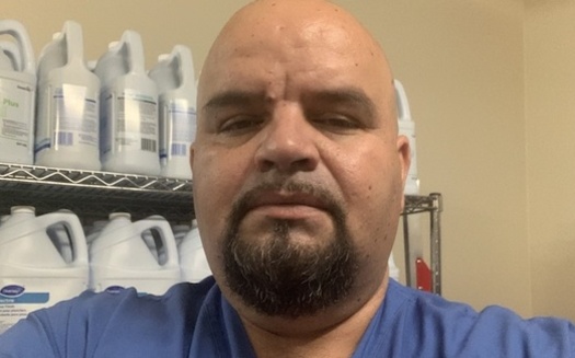 Jose Avalos, who works at Kaiser Permanente in Clackamas, Ore., won't receive $2,700 in stimulus money because of his wife's immigration status. (Jose Avalos)