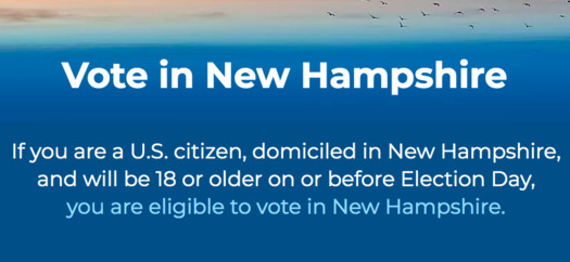 More than 70% of eligible voters in New Hampshire cast ballots in the 2016 General Election. (Voteinnh.org)