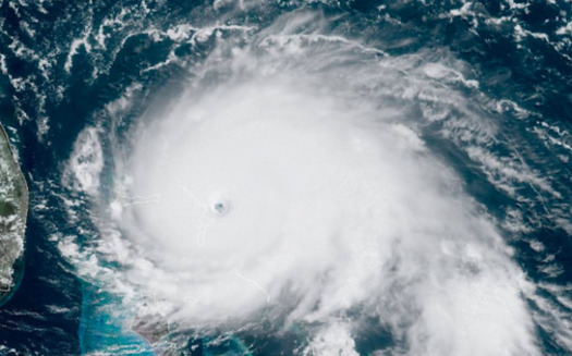 Hurricane Dorian made it to Category 5 and parked above the Bahamas, flattening structures and leaving some 70,000 people homeless. (wikipedia)