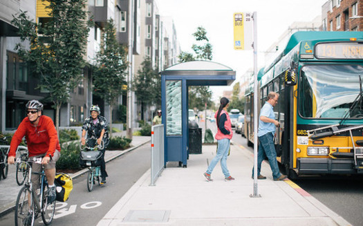 Bus Rapid Transit lines have helped transform communities across the globe, boosting local economies. (Adam Coppola Photography/Flickr)