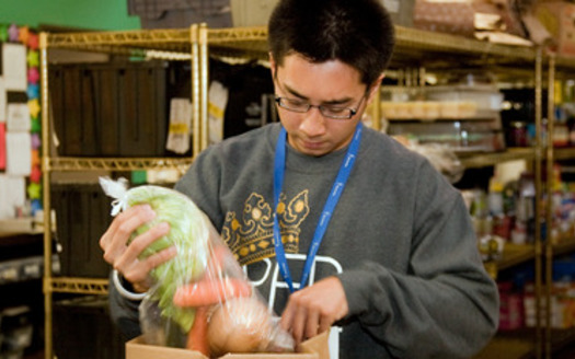 Food pantries have had to figure out new ways to acquire and store food as donations from grocery stores have gone down but excess produce meant for restaurants has increased. (Share our Selves)